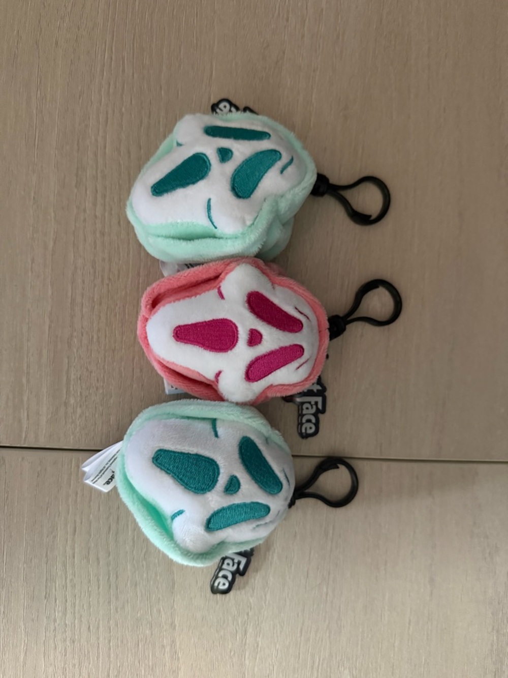 culturefly ghost face plush bag clips
